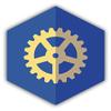 Zirni Gear Rumpled Icon Sticker Decal Design