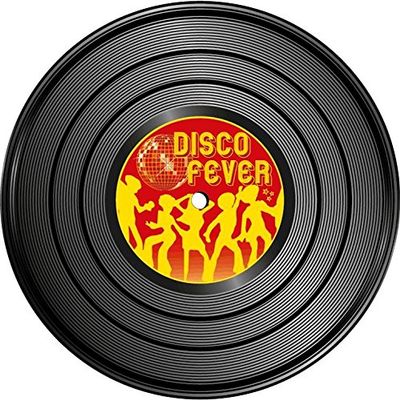Zirni Disco Fever Vinyl Record Music Sticker Decal Design