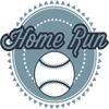 Zirni Home Run Baseball Sport Badge Sticker Decal Design view 1