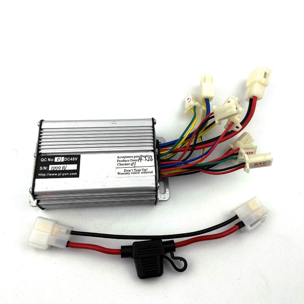 36V 48V 1000W Brush Controller for Chain Drive Electric Scooter Motor Electric Bike Controller with Fuse Wise (36V)