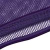 Aislor Men's Fishnet See Through Casual Short Sleeve T-Shirt Muscle Top Sport Tank Top Clubwear Purple Medium view 4