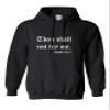 ALLNTRENDS Adult Hoodie Thou Shall Not Try Me Mood Funny Sweatshirt Sarcasm Top (S, Black) view 1