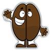 Zirni Coffee Bean Cartoon Sticker Decal Design view 1