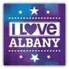 Zirni I Love Albany City United States Slogan Sticker Decal Design