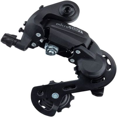 microSHIFT M21 Rear Derailleur - 6,7 Speed, Super Short Cage, Black