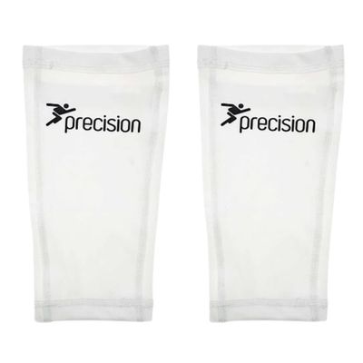 Precision Unisex's Pro Matrix Shinguard Sleeves, White, Large
