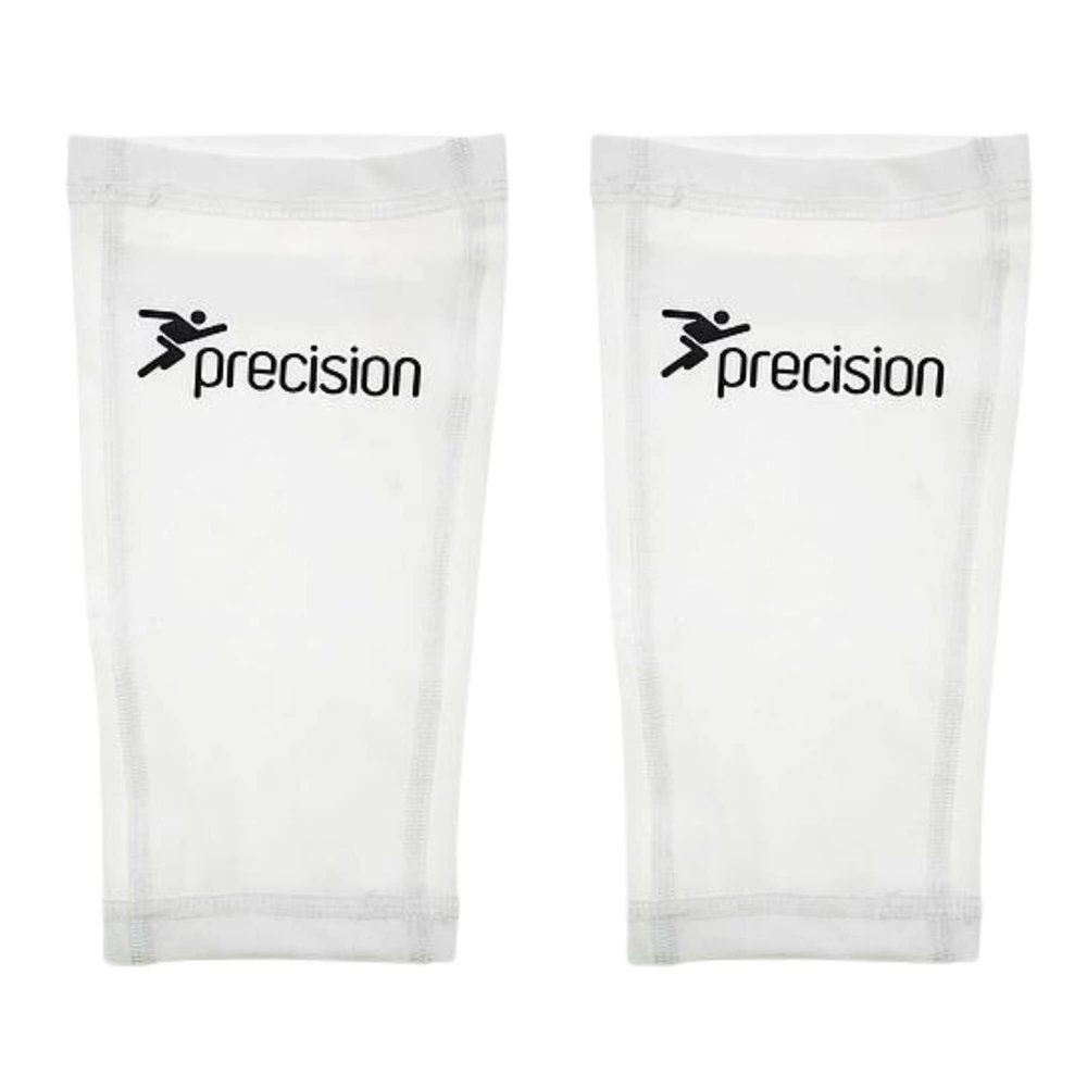 Precision Unisex's Pro Matrix Shinguard Sleeves, White, Large