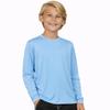 INGEAR Boys UPF 50+ Rash Guard Swim Shirt  Quick-Dry Lightweight Sun Protection for Swimming, Surfing & Beach, XSXL(Sky Blue, X-Large) view 1