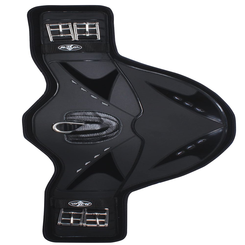 Professional's Choice VenTECH Contoured Monoflap Belly Guard Girth | Breathable & Easy-to-Clean Horse Girth | Available in Black or Brown