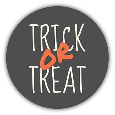 Zirni Halloween Trick Or Treat Retro Sticker Decal Design