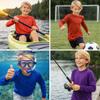 INGEAR Boys UPF 50+ Rash Guard Swim Shirt  Quick-Dry Lightweight Sun Protection for Swimming, Surfing & Beach, XSXL(Royal, Small) view 2