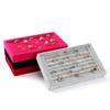 Magik 1-2 Pc Velvet Jewelry Ring Display Organizer Tray Holder Earring Storage Box Case 8.86 * 5.7 * 1.2inch (1, Hot Pink) view 3