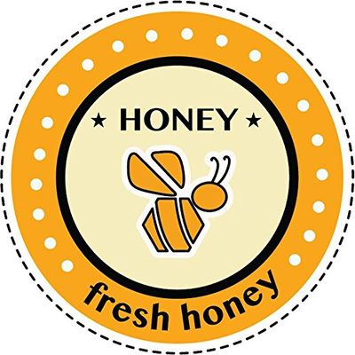 Zirni Honey Bee Fresh Honey Sticker Decal Design