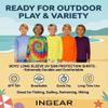 INGEAR Boys UPF 50+ Rash Guard Swim Shirt  Quick-Dry Lightweight Sun Protection for Swimming, Surfing & Beach, XSXL(Navy, Medium) view 3