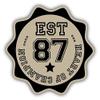 Zirni Heart of Champion 87 Sport Badge Sticker Decal Design