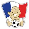 Zirni France Flag Baby Soccer Fan Sticker Decal Design