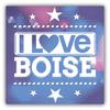 Zirni I Love Boise City United States Slogan Sticker Decal Design view 1