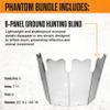GhostBlind Phantom Extreme Bundle, Hunting Blinds and Hunting Accessories, Carry Pack, Extenders and Chair Included view 2