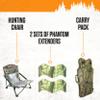 GhostBlind Phantom Extreme Bundle, Hunting Blinds and Hunting Accessories, Carry Pack, Extenders and Chair Included view 3
