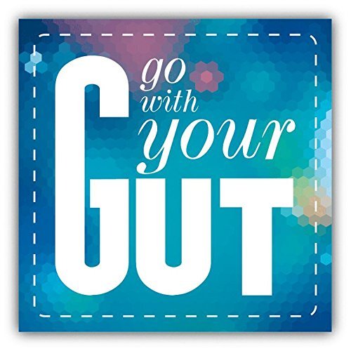 Zirni Go with Your Gut Slogan Sticker Decal Design
