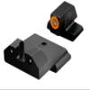 XS SIGHTS R3D Tritium Night Sight Orange for S&W M&P & M2.0 Shield, Shield Plus, Shield OR, & Shield X, Front and Rear Glow in The Dark Tritium for Tactical Applications view 1