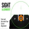 XS SIGHTS R3D Tritium Night Sight Orange for S&W M&P & M2.0 Shield, Shield Plus, Shield OR, & Shield X, Front and Rear Glow in The Dark Tritium for Tactical Applications view 3