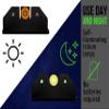 XS SIGHTS R3D Tritium Night Sight Orange for S&W M&P & M2.0 Shield, Shield Plus, Shield OR, & Shield X, Front and Rear Glow in The Dark Tritium for Tactical Applications view 4