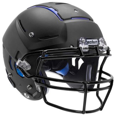 Schutt Sports F7 LX1 Youth Football Helmet, Facemask NOT Included, Matte Black, Medium