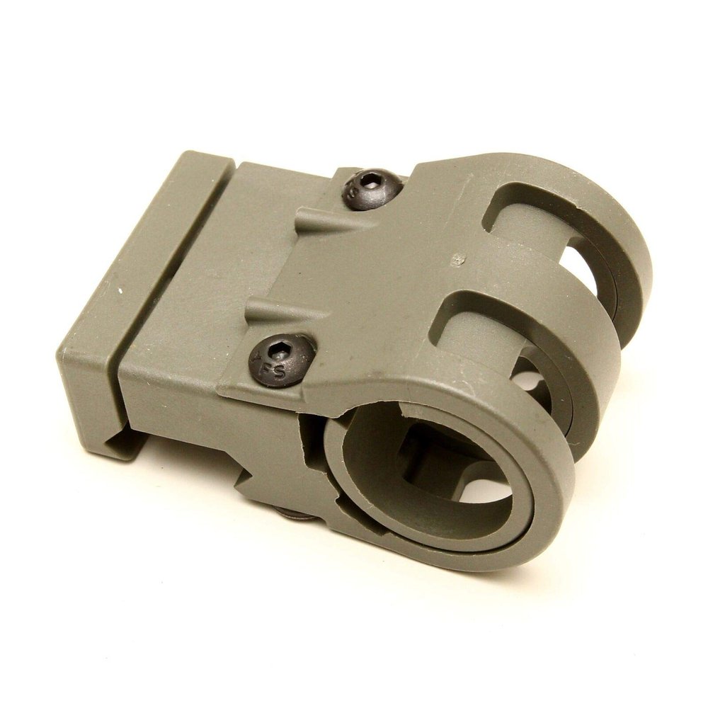 VTAC MK4 Polymer Flashlight Mount & American Flag Decal (Green Olive)