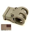 VTAC MK4 Polymer Flashlight Mount & American Flag Decal (Green Olive) view 2
