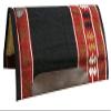 Showman 32" x 34" Economy Cutter Style Saddle Pad (Black) view 2