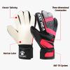 KELME Goalkeeper Gloves for Kids Adults,Abrasion-Resistant Latex Palms with Enhanced Grip Technology,Goalie Gloves with Adjustable Double Wrist Straps,Size 5 view 2