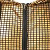 ZEROYAA Mens Hipster Metallic Sequins Zip Up Sleeveless Hooded Vest T Shirt with Kangaroo Pocket ZLSV17 Gold Small view 2