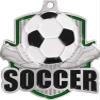 2" Bronze Shiny Captain Soccor Medals, Great Soccor Trophy Award Medal with Free Neck Ribbon, 100 Pack Prime view 2