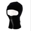 JFH Full Face Ski Mask with Reflective High Visibility Zipper (Solid Black) view 1