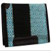 Showman 36" x 34" Cutter Style Saddle Pad w/Diamond Design (Turquoise/Black) view 1