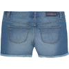 Calvin Klein Girls' Jean Shorts, Stretch Denim, Boyfriend Fit, Mid to High Rise, Authentic/Cut Off, 14 view 2