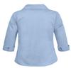 NE PEOPLE Girl's Simple Casual 3/4 Sleeve Roll Up Button Down Blouse Shirts Blue view 3
