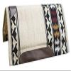 Showman 32" x 34" Economy Cutter Style Saddle Pad (Cream) view 1