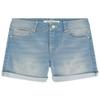 Calvin Klein Girls' Jean Shorts, Stretch Denim, Boyfriend Fit, Mid to High Rise, Cirrus/Cuff, 10 view 1