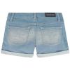 Calvin Klein Girls' Jean Shorts, Stretch Denim, Boyfriend Fit, Mid to High Rise, Cirrus/Cuff, 10 view 2