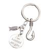 Amosfun Llaveros Para Hombres Fish Hook Keychain Im Keychain Fathers Day Jewelry Keyring Ornament Men view 2