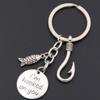 Amosfun Llaveros Para Hombres Fish Hook Keychain Im Keychain Fathers Day Jewelry Keyring Ornament Men view 4