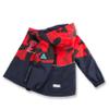 MGEOY Boys Rain Jacket Lightweight Waterproof Hooded Fleece Lined Raincoat Windbreakers for Kids Red 8/9 view 3
