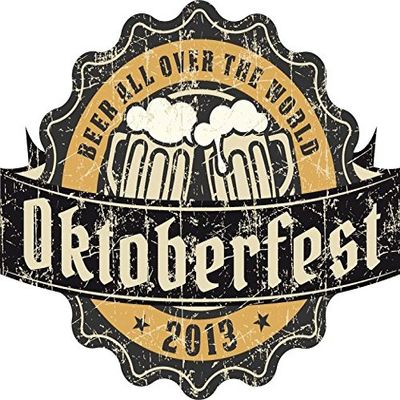 Zirni Oktoberfest 2013 Retro Beer Sticker Decal Design