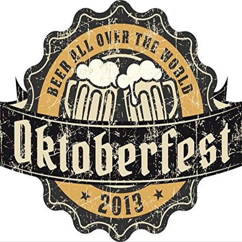 Zirni Oktoberfest 2013 Retro Beer Sticker Decal Design