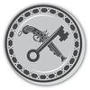 Pirate Musket Key Sticker Decal Design view 1