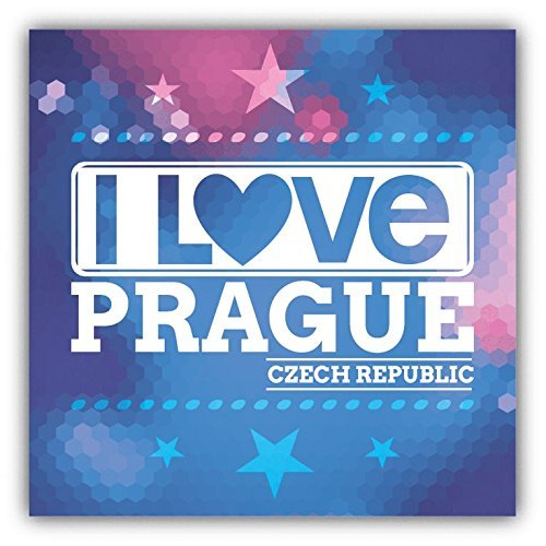 Zirni I Love Prague City Czech Republic Slogan Sticker Decal Design