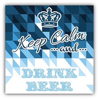 Zirni Keep Calm and Drink Beer Slogan Sticker Decal Design