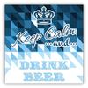 Zirni Keep Calm and Drink Beer Slogan Sticker Decal Design view 1